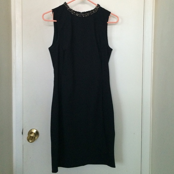 H&M rhinestone neckline LBD