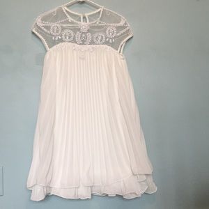 White beaded homecoming dress
