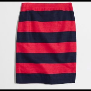 J. Crew Factory Pencil Skirt Stripe 🎀👍