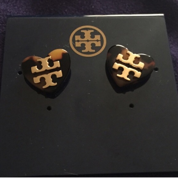 Heart logo earrings