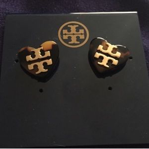Heart logo earrings
