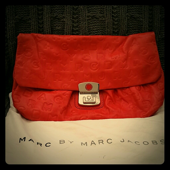 Marc by Marc Jacobs Embossed red Clutch