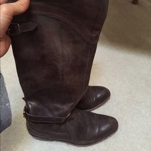 Frye dorado classic riding boots in brown