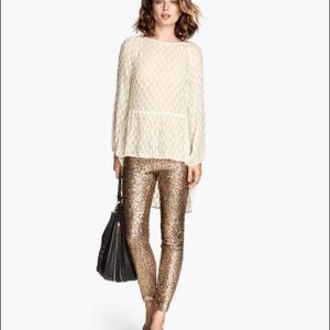 Gold Sequin Leggings