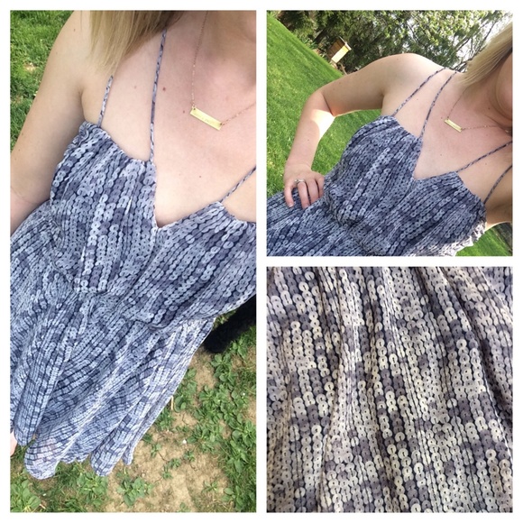 Blue/Grey Dress - Picture 1 of 1