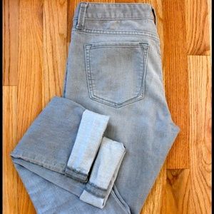 BANANA REPUBLIC grey SKINNY size 27/4 long