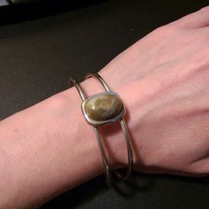 Connemara Marble Sterling Silver Cuff Bracelet