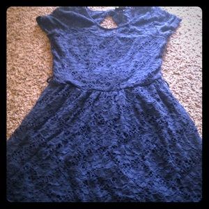 Blue lace dress