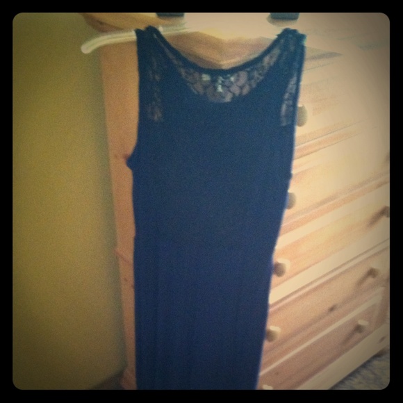 Monteau Blue Long Dress L