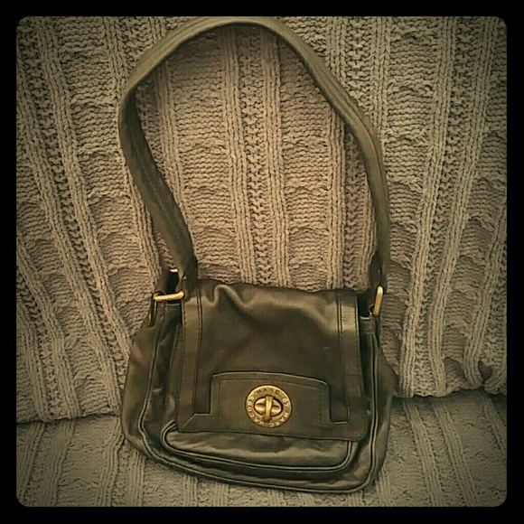 Marc by Marc Jacobs Turnlock black shoulder bag