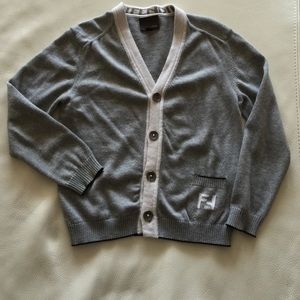 FENDI grey cardigan for a 6 years old boy