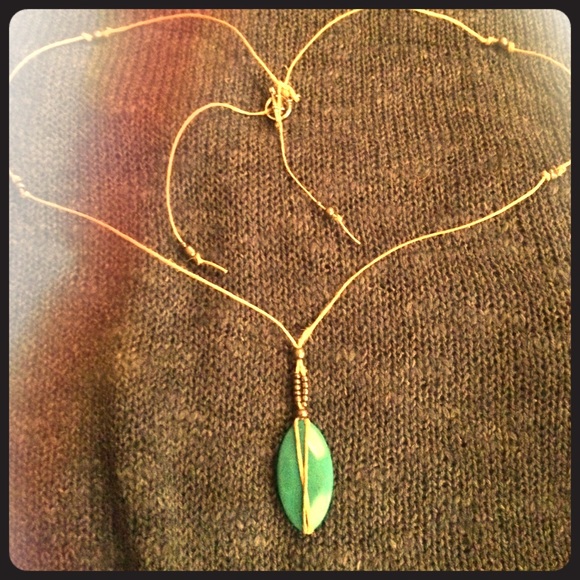 🆕 Nativis Hemp and faux turquoise necklace - Picture 3 of 4