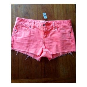 Victoria Secret Pink Shorts in Bright Orange