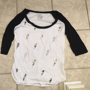 Chaser 3/4 Lightening bolt tee