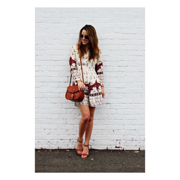 💕SOLD💕Moroccan Border Print Shirtdress