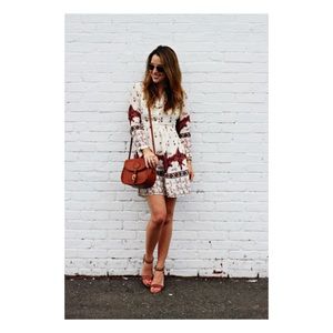 💕SOLD💕Moroccan Border Print Shirtdress