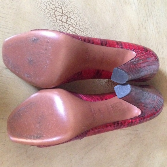 Alaia python peep toe heels - Picture 3 of 4