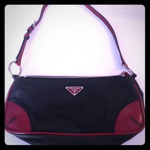 MINT Condition! Small Black and Red Prada Bag