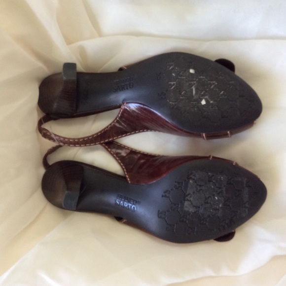 Brown Franco Sarto sling backs - Picture 2 of 3