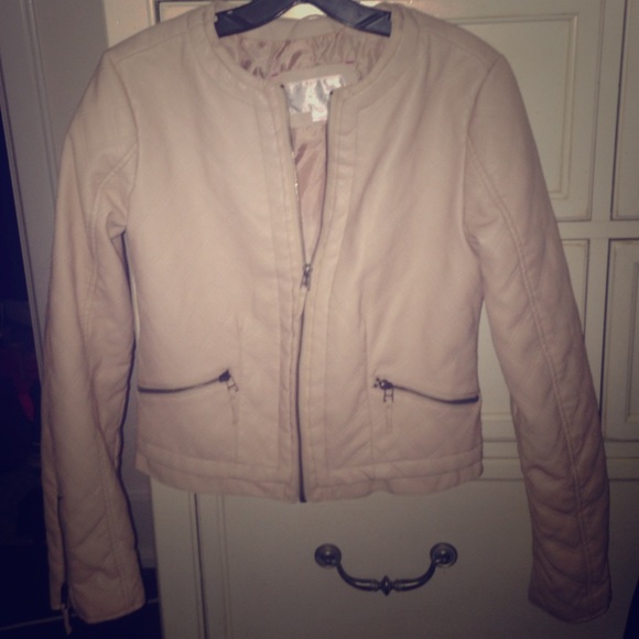 Quilted Faux Leather Jacket