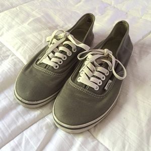 Gray Vans Authentic Lo Pro