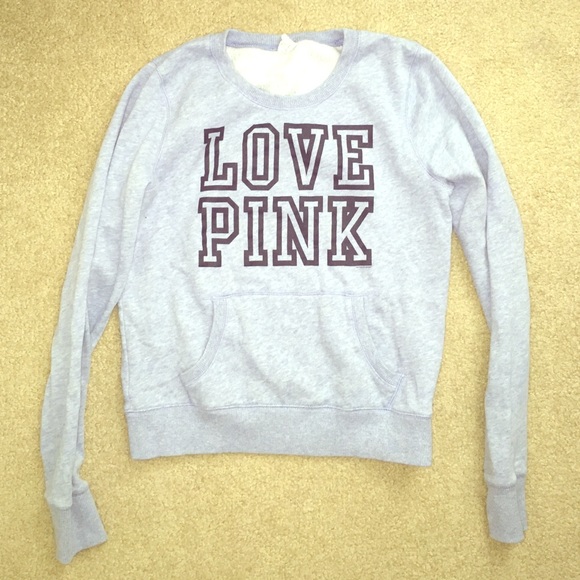 Pink crew neck sweatshirt