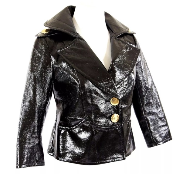 Yoana Baraschi Black Textured Jacket 2 $390 - Picture 2 of 4