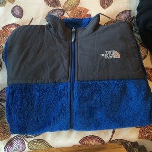 Blue north face jacket Denali with soft fleece