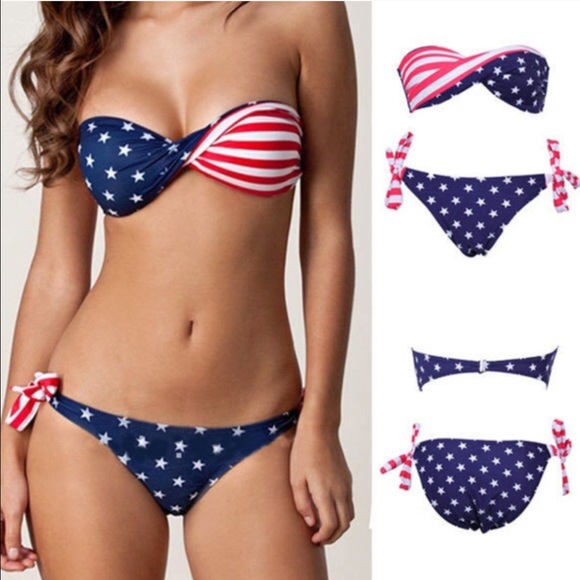 Other - 🆕 NEW Patriotic American Flag Bikini Small