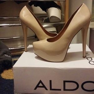 Nude Corelli Platform Heels