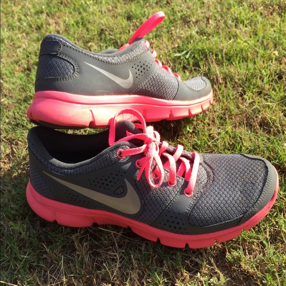 Pink and Grey Women's Nikes