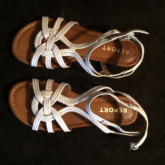 White sandals