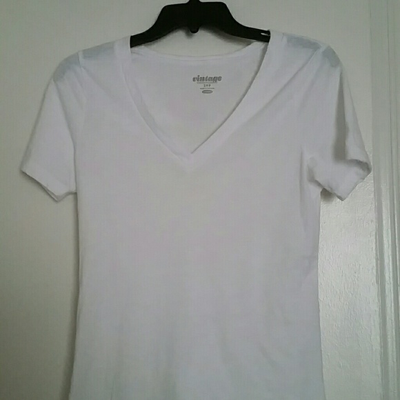 White v-neck