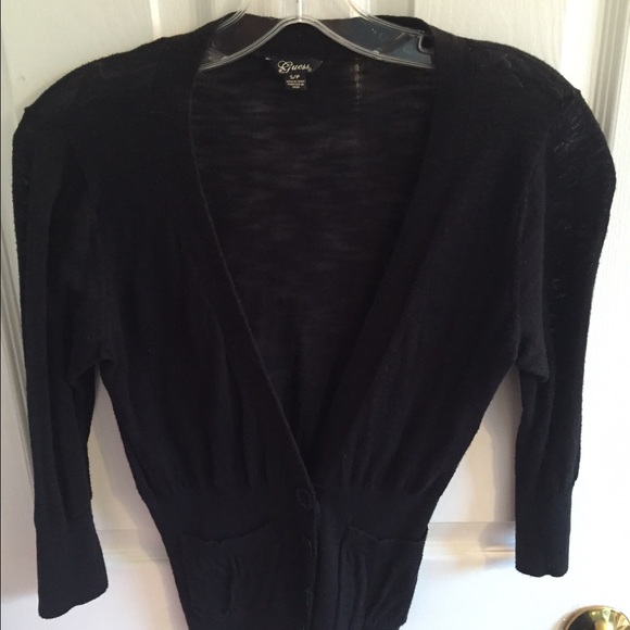 Guess light weight black cardigan! New low price💥
