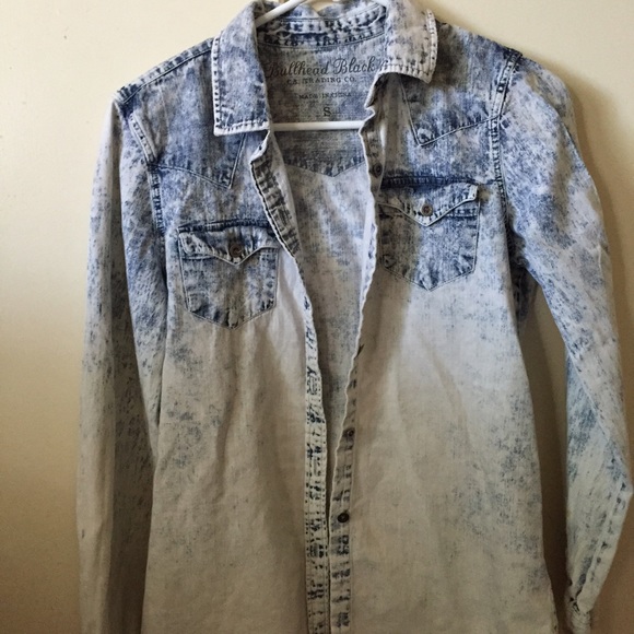Denim Acid wash button up from Pacsun size small