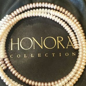 Set of 3 cultured pearl chokers