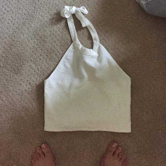 Crop top with open back