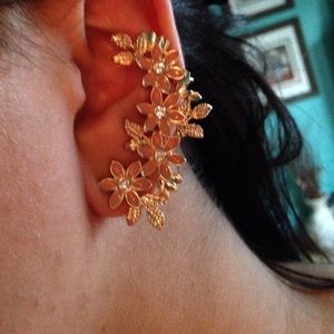 Cuff and regular earring