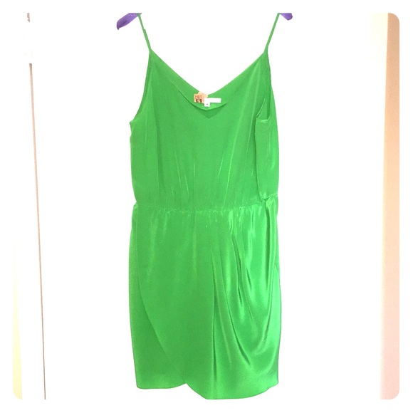 Amanda Uprichard Green Silk Dress
