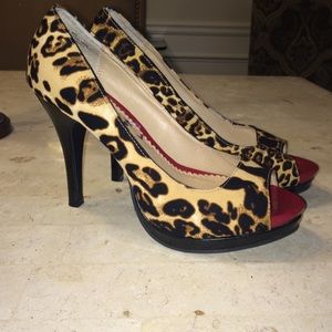 Lepoard Print Peep Toe