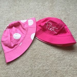 Reversible Victoria Secret rain hats
