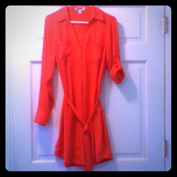 Coral Portofino Shirt Dress by Express