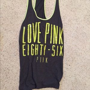 Grey and green tank top, Victoria secret.
