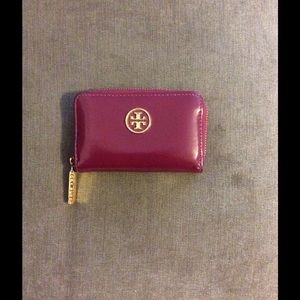 Tory burch zip card case/coin purse