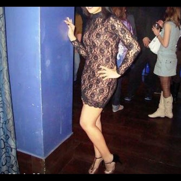 Black and nude Lace Dress