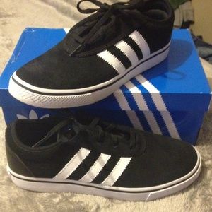 black and white Adidas