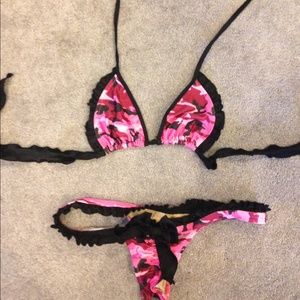 Dare Me pink camo bikini size small