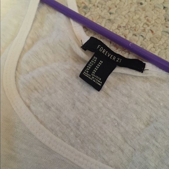 Black and white tank top from forever 21. - Picture 2 of 3