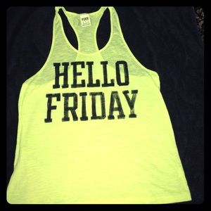 PINK Hello Friday XS tank!