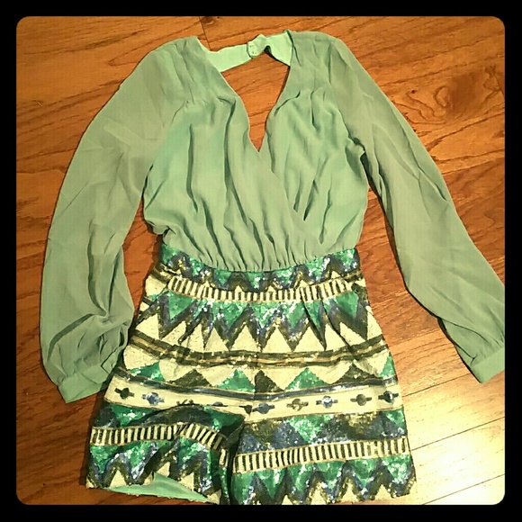 Sequins romper. Never worn